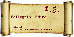 Pellegrini Edina névjegykártya